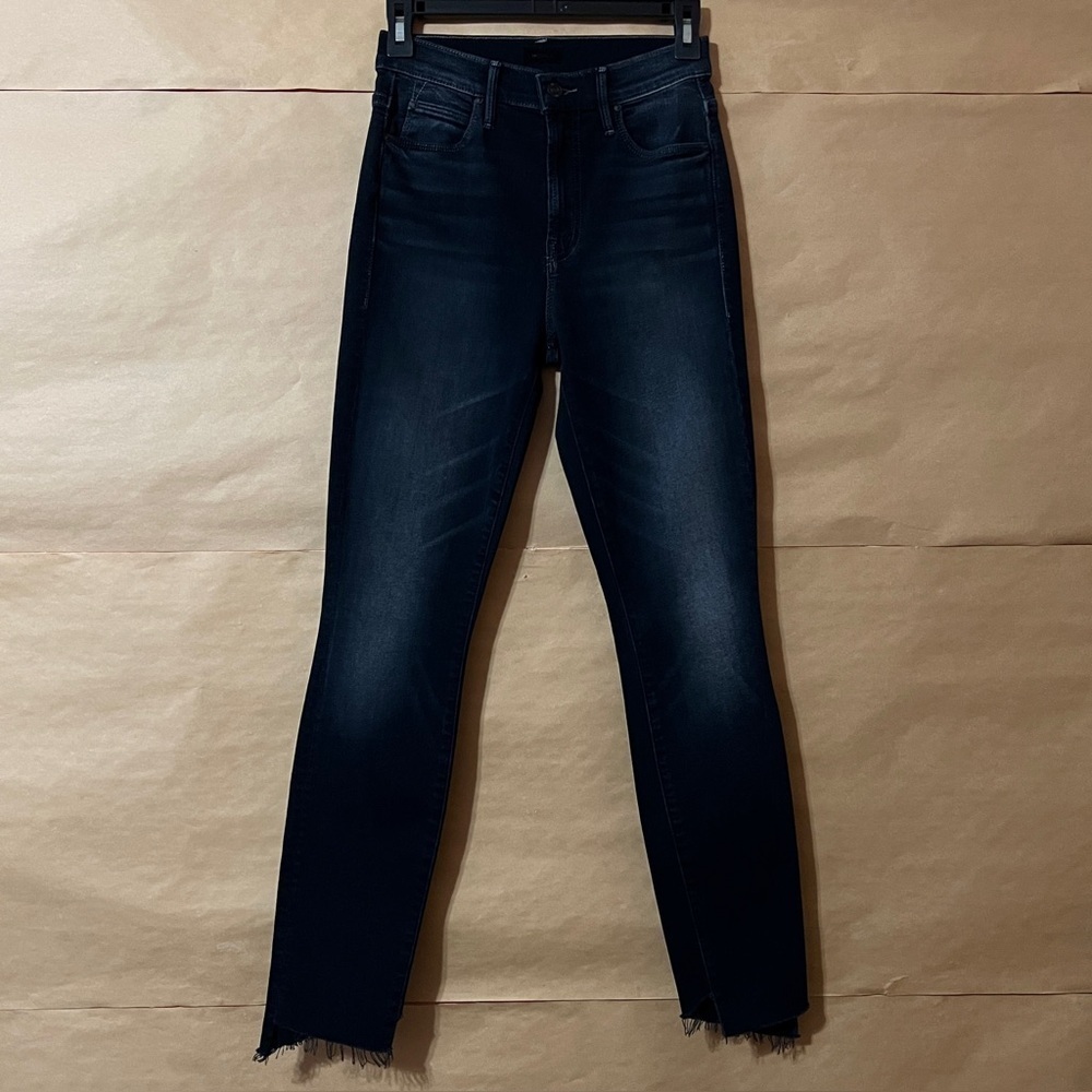 Mother | The Stunner Zip Two Step Fray Jeans High Rise Skinny Last Call Size 24